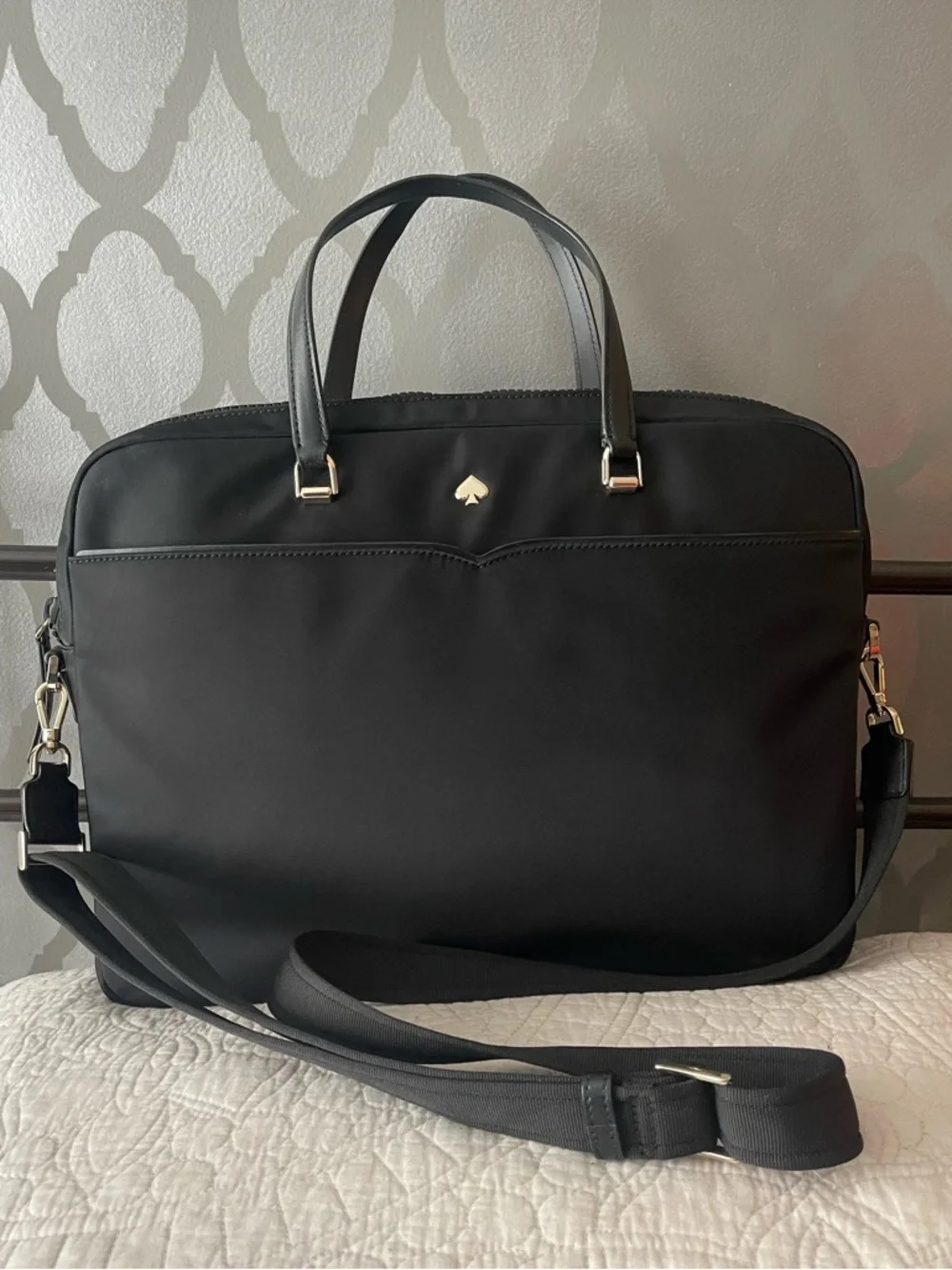 Kate spade Black Laptop Bag - Sleek Professional Work Bag - Picture 1 of 5